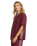 The RVCA Womens SYD Stripe Shirt in Wine