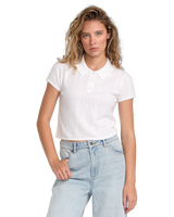 The RVCA Womens Dawn Sweater Top in Whisper White