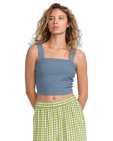 The RVCA Womens Noah Sweater Top in Coronet Blue