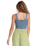 The RVCA Womens Noah Sweater Top in Coronet Blue