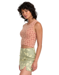 The RVCA Womens Shiver Sweater Top in Clay