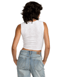 The RVCA Womens Shiver Knit Vest in Whisper White