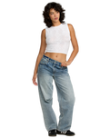 The RVCA Womens Shiver Knit Vest in Whisper White