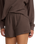 The RVCA Womens Glory Waffle Shorts in Brown Bear