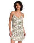 The RVCA Womens Lauryn Slip Dress in Ochre