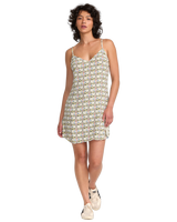 The RVCA Womens Lauryn Slip Dress in Ochre