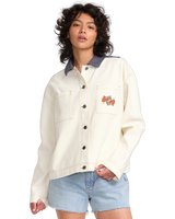 The RVCA Womens Lauryn Alvarez Shacket in Natural