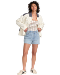 The RVCA Womens Lauryn Alvarez Shacket in Natural