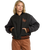 The RVCA Womens Ryan Bomber Jacket in Washed Black