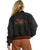 The RVCA Womens Ryan Bomber Jacket in Washed Black