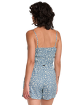 The RVCA Womens Bay Romper Jumpsuit in Coronet Blue