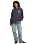 The RVCA Womens Baggie Hoodie in Gravel
