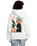 The RVCA Womens Baggie Hoodie in Vintage White