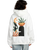 The RVCA Womens Baggie Hoodie in Vintage White