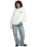The RVCA Womens Baggie Hoodie in Vintage White