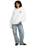 The RVCA Womens Baggie Hoodie in Vintage White
