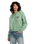 The RVCA Womens Court Zip Hoodie in Sea Green