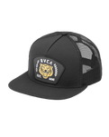 The RVCA Mens Squadron Trucker Cap in Black