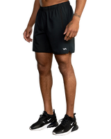The RVCA Yogger Stretch Workout Shorts in Black | Available at Anns Cottage