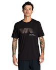 The RVCA Mens Va Blur T-Shirt in Black