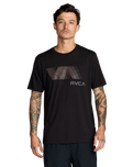 The RVCA Mens Va Blur T-Shirt in Black
