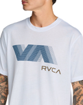 The RVCA Mens Va Blur T-Shirt in White