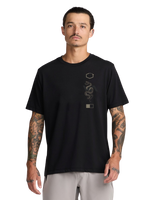 The RVCA Mens Baroon Venom T-Shirt in Black