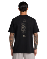 The RVCA Mens Baroon Venom T-Shirt in Black