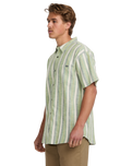 The Billabong Mens All Day Stripe Shirt in Moss