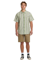 The Billabong Mens All Day Stripe Shirt in Moss