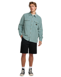 The Billabong Mens Bong Days Shirt in Washed Blue