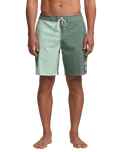 The Billabong Mens Sunshine LT Volley Shorts in Green Tea