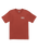 The Billabong Mens Walled T-Shirt in Dusty Red