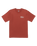 The Billabong Mens Walled T-Shirt in Dusty Red