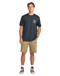 The Billabong Mens Spun Out Premium T-Shirt in Aged Indigo