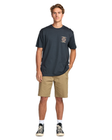 The Billabong Mens Spun Out Premium T-Shirt in Aged Indigo