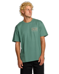 The Billabong Mens Sharp T-Shirt in Sage Green