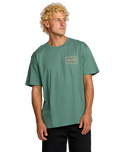 The Billabong Mens Sharp T-Shirt in Sage Green