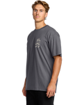The Billabong Up The Beach T-Shirt in Char | Available at Anns Cottage