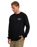 The Billabong Mens Walled Regular Long Sleeve T-Shirt in Black