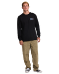 The Billabong Mens Walled Regular Long Sleeve T-Shirt in Black