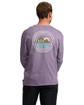 The Billabong Mens Adventure Division Rockies Long Sleeve T-Shirt in Lavender