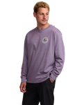 The Billabong Mens Adventure Division Rockies Long Sleeve T-Shirt in Lavender