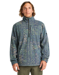 Adventure Division Boundary Mock 1/2 Zip Fleece Jacket in Navy