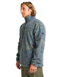 Adventure Division Boundary Mock 1/2 Zip Fleece Jacket in Navy