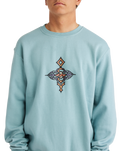 The Billabong Mens Occy Crew Sweatshirt in Cloud Blue