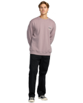 The Billabong Mens Split The Peak Sweatshirt in Purple Ash