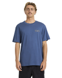 The Billabong Mens Heritage Arch Premium T-Shirt in Dark Denim