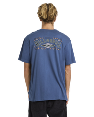 The Billabong Mens Heritage Arch Premium T-Shirt in Dark Denim