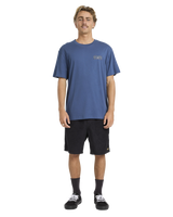 The Billabong Mens Heritage Arch Premium T-Shirt in Dark Denim